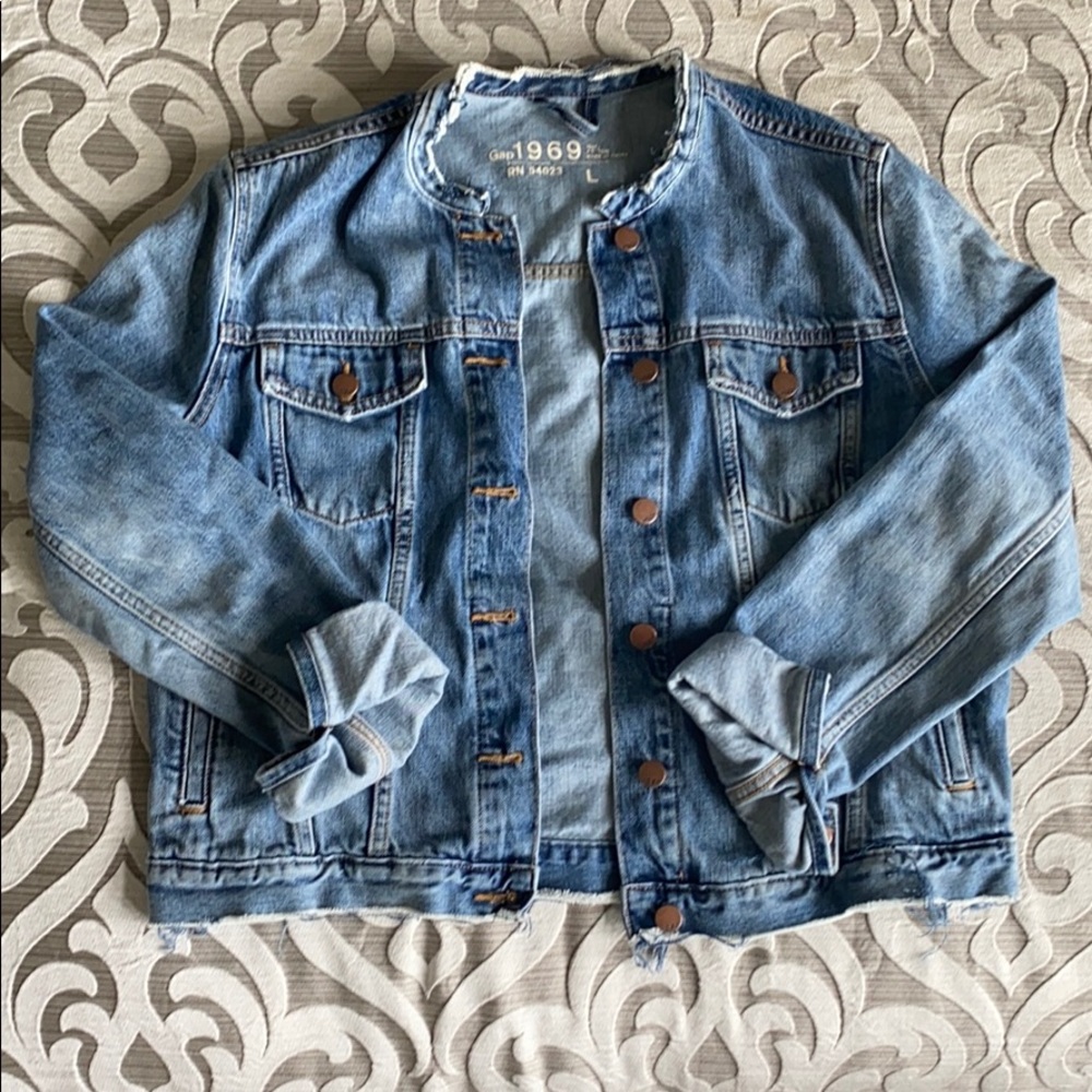 Gap Distressed Jean Jacket